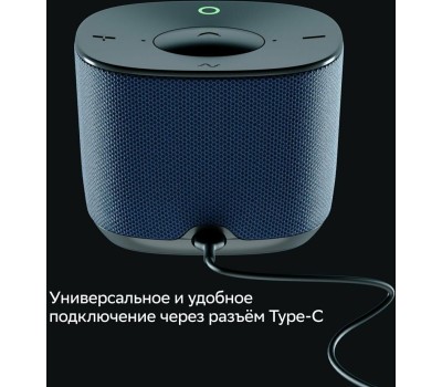 SBER Умная колонка Boom Home SBDV-00171D, 8Вт, с Салют, синий + Датчик температуры и влажности