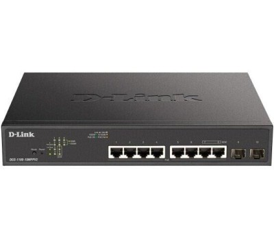 Коммутатор D-LINK DGS-1100-10MPPV2/A3A Black