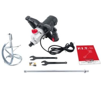 Миксер строительный P.I.T. Миксер строительный электрич. PHM150-C (1400Вт, 0-500/0-700об/мин, 2 скор., 1 венчик 120мм)