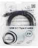Cablexpert Кабель USB3.1 Type-C/USB3.1 Type-C, 2м, пакет (CCP-USB3.1-CMCM-2M)