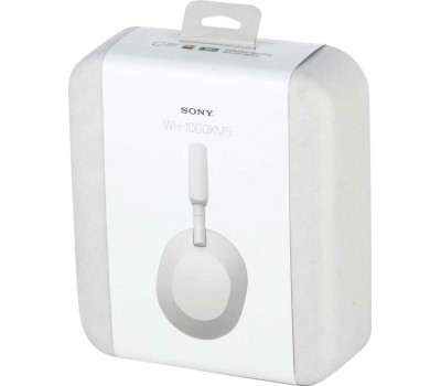 Наушники SONY Наушники WH-1000XM5, Bluetooth/3.5 мм, мониторные, серебристый [wh-1000xm5/sc]