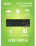 ACER Клавиатура OKR010 черный USB беспроводная slim Multimedia (ZL.KBDEE.003)