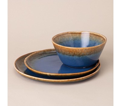 Набор столовый LEFARD НАБОР ПОСУДЫ ОБЕДЕННЫЙ НА 4 ПЕР. 12 ПР. СИНИЙ 191-305