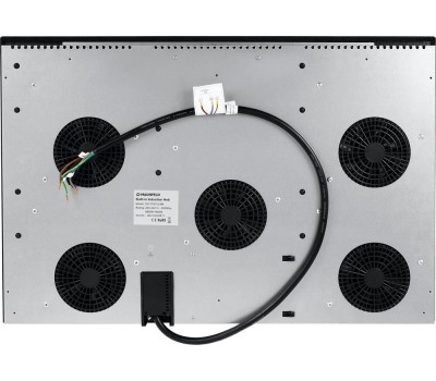 MAUNFELD Индукционная варочная поверхность EVI.775-FL2-BK, конфорок: 5 шт., стеклокерамика, независимая, черный