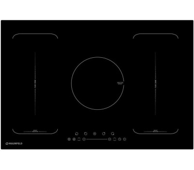 MAUNFELD Индукционная варочная поверхность EVI.775-FL2-BK, конфорок: 5 шт., стеклокерамика, независимая, черный