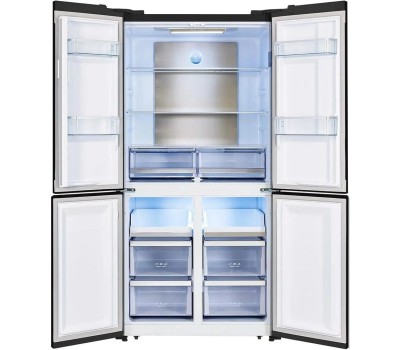 Холодильник LEX Холодильник трехкамерный LCD505BlID Side by Side, инверторный черный