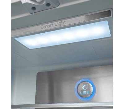 Холодильник LEX Холодильник трехкамерный LCD505BlID Side by Side, инверторный черный