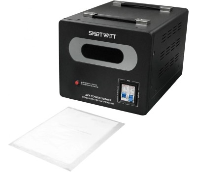 SMARTWATT Стабилизатор напряжения AVR Tower 3000RF черный [4512020370007]