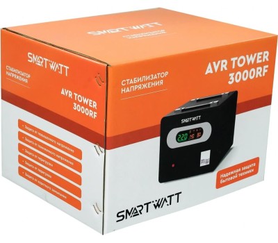 SMARTWATT Стабилизатор напряжения AVR Tower 3000RF черный [4512020370007]