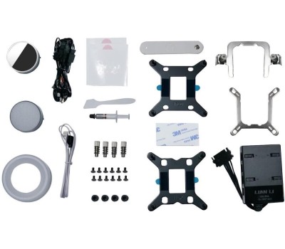 LIAN-LI Система водяного охлаждения Lian Li Galahad II LCD 360 SL-INF, LCD, 4-pin, ARGB, 120мм, белый, retail [g89.ga2alcd36inw.00]