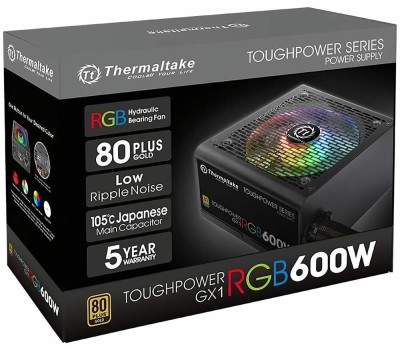 Блок питания THERMALTAKE Блок питания Toughpower GX1 RGB 600 PS-TPD-0600NHFAGE-1 600W, 80 Plus Gold