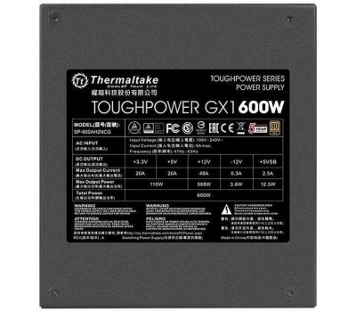 Блок питания THERMALTAKE Блок питания Toughpower GX1 RGB 600 PS-TPD-0600NHFAGE-1 600W, 80 Plus Gold