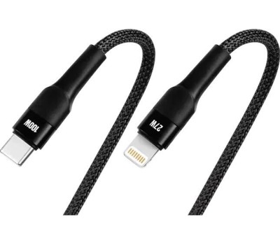 TTEC Кабель для зарядки и передачи данных AlumiCable Duo USB-C To USB-C&Lightning Fast Charge 100W Cable. Длина: 150см. Цвет: черный