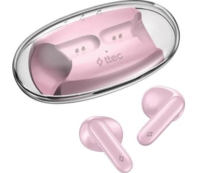 TWS наушники TTEC Беспроводные наушники AirBeat Glace TWS BT Headset. Цвет: пудровый розовый