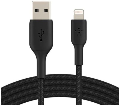BELKIN Кабель BoostCharge PRO Flex USB-A-Lightning Braided Silicone Cable. Длина: 3м. Цвет: черный