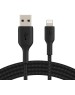BELKIN Кабель BoostCharge PRO Flex USB-A-Lightning Braided Silicone Cable. Длина: 3м. Цвет: черный