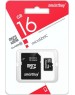 Карта памяти SMARTBUY (SB16GBSDCL10-01LE) MicroSDHC 16GB Class10 LE + адаптер