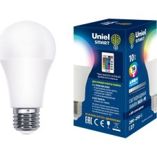 Лампа светодиодная UNIEL (UL-00006530) LED-A60-10W/RGB/E27