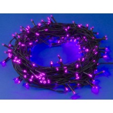 Гирлянда UNIEL (UL-00007310) ULD-S2000-200/DGA PINK IP20 Гирлянда светодиодная, 20м. 200 светодиодов. Розовый свет. Провод зеленый. ТМ Uniel