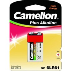 Элементы питания CAMELION (1655) 6LR61 PLUS ALKALINE BL-1 (6LR61-BP1 9В)