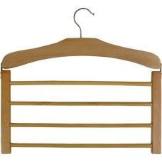 Вешалка деревянная РЫЖИЙ КОТ Вешалка деревянная SS2 для брюк, 4 перекладины. (311368)