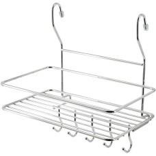 кцхонные аксессуары POMIDORO POMI D'ORO P280039 Railing Полка на рейлинг прямоугольная с крючками