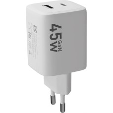 СЗУ DEFENDER (83245) UPA-145 45W, USB A+C, белый