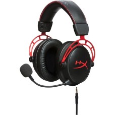 HYPERX Гарнитура игровая Cloud Alpha, для компьютера и игровых консолей, мониторные, проводные, красный / черный [4p5l1ab#uuf]