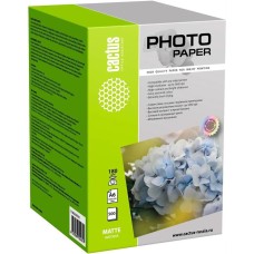CACTUS Фотобумага CS-MA6180500, A6, для струйной печати, 500л, 180г/м2, белый, покрытие матовое