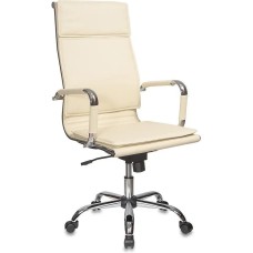 Кресло компьютерное БЮРОКРАТ Кресло руководителя Ch-993, экокожа, до 120кг, слоновая кость