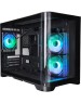 Корпус для ПК 1STPLAYER UVIEW UV6 ARGB Black / mATX / 3x120mm ARGB fans / UV6-BK-2FC7R-1FC7