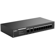 Коммутатор DAHUA Коммутатор 10-port Gigabit RJ45 8-port PoE Switch, 65W, Metal case