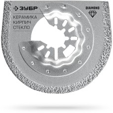 ЗУБР DIAMOND 65x2.2 мм полотно дисковое с алмазным зерном Р40: керамика, мрамор, стекло, кирпич, StarQuick (15584-65)