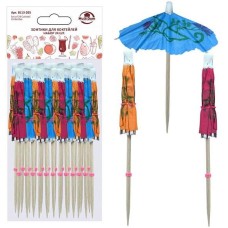 MULTIDOM Зонтики* для коктейлей. Набор 24 шт. Длина 10 см. BJ13-205