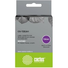 CACTUS Картридж ленточный CS-TZE261 TZe-261 черный на белом 36x8 для Brother PT- P900W, P950W, 9700PC
