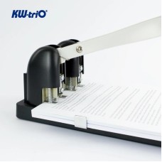 KW-TRIO Дырокол Heavy Duty 952 макс.:150лист. металл/пластик черный отв.:2 с линейкой