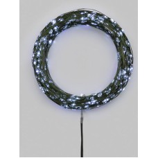NEON-NIGHT Гирлянда светодиодная Роса с контроллером 100м 1000 LED БЕЛЫЙ IP20 230В зеленый провод