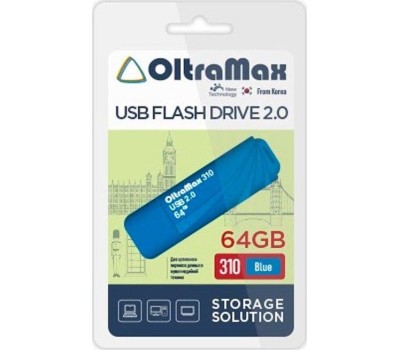 USB флэш-накопитель OLTRAMAX OM-64GB-310-Blue