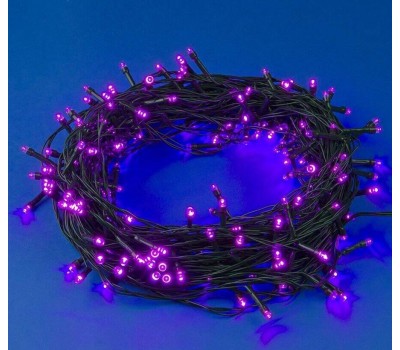 Гирлянда UNIEL (UL-00007310) ULD-S2000-200/DGA PINK IP20 Гирлянда светодиодная, 20м. 200 светодиодов. Розовый свет. Провод зеленый. ТМ Uniel