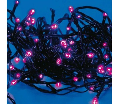Гирлянда UNIEL (UL-00007310) ULD-S2000-200/DGA PINK IP20 Гирлянда светодиодная, 20м. 200 светодиодов. Розовый свет. Провод зеленый. ТМ Uniel