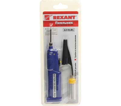 Паяльник REXANT (12-0181) ПАЯЛЬНИК МИНИ (ПИТАНИЕ 3 БАТАРЕЙКИ AA) 4.5V/8 ВТ (ZD-20D)