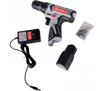 Аккумуляторная дрель-шуруповерт РЕСАНТА ДА-12-2Л