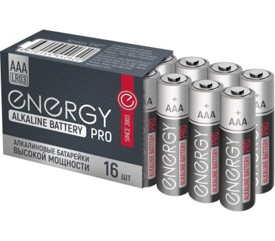 Батарейка алкалиновая ENERGY Батарейка алкалиновая Energy Pro LR03/16S (ААА) 104977