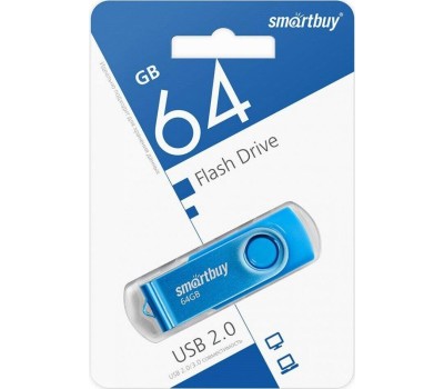 USB-флэш SMARTBUY (SB064GB2TWB) UFD 2.0 064GB Twist Blue синий