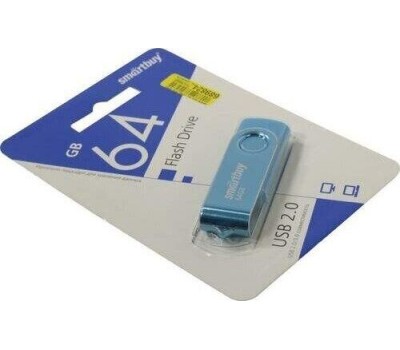 USB-флэш SMARTBUY (SB064GB2TWB) UFD 2.0 064GB Twist Blue синий