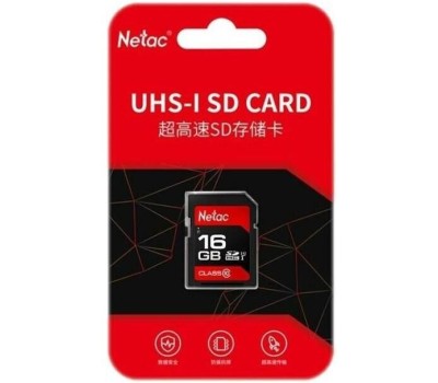 NETAC Карта памяти SDHC UHS-I U1 P600 16 ГБ, 80 МБ/с, Class 10, NT02P600STN-016G-R, 1 шт., без адаптера