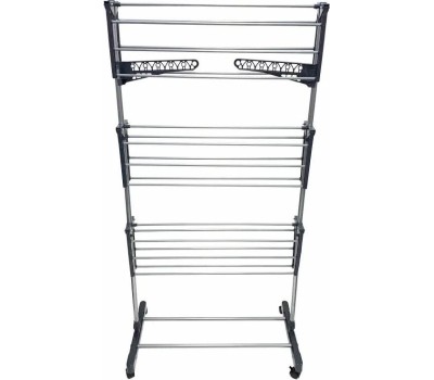Сушилка UNISTOR WINGS для белья складная, на колёсиках, 3-х ярусная, с дополнительными держателями 211546