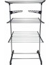 Сушилка UNISTOR WINGS для белья складная, на колёсиках, 3-х ярусная, с дополнительными держателями 211546