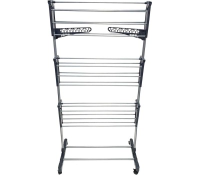 Сушилка UNISTOR WINGS для белья складная, на колёсиках, 3-х ярусная, с дополнительными держателями 211546