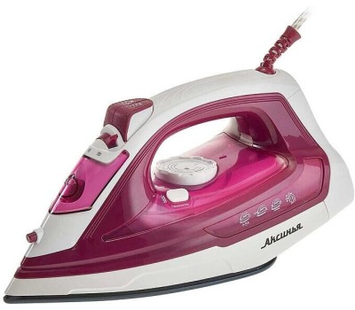 Утюг АКСИНЬЯ КС-3005 белый с малиновым